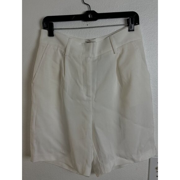 LITA BY CIARA SPARK SHORT IN VISCOSE CREPE IN White WOMEN’S SIZE 8 New - Picture 12 of 13
